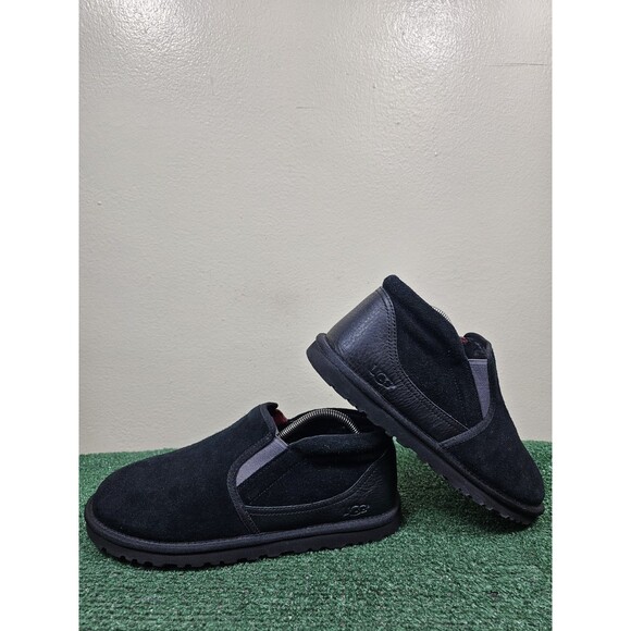 UGG Rakel Black Suede Sheep Wool Men's Size 11 Ankle Slippers Boots S/N 1018906 - Picture 4 of 11